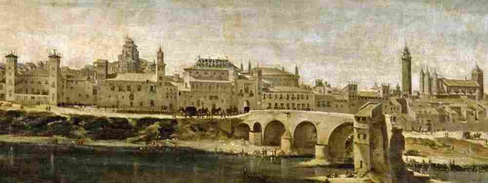 mazo View of Zaragoza Art A4 Photo Print