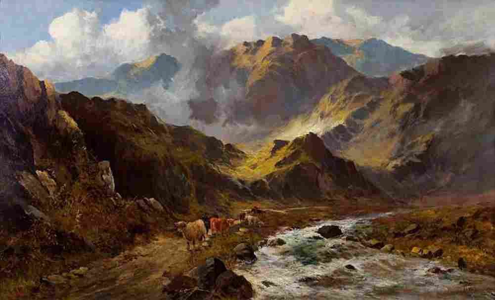 mcculloch Highland Scene Art A4 Photo Print