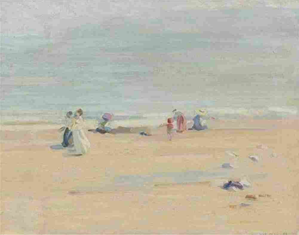 mcni An English Beach Art A4 Photo Print