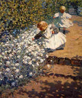 mcni Picking Flowers Art A4 Photo Print