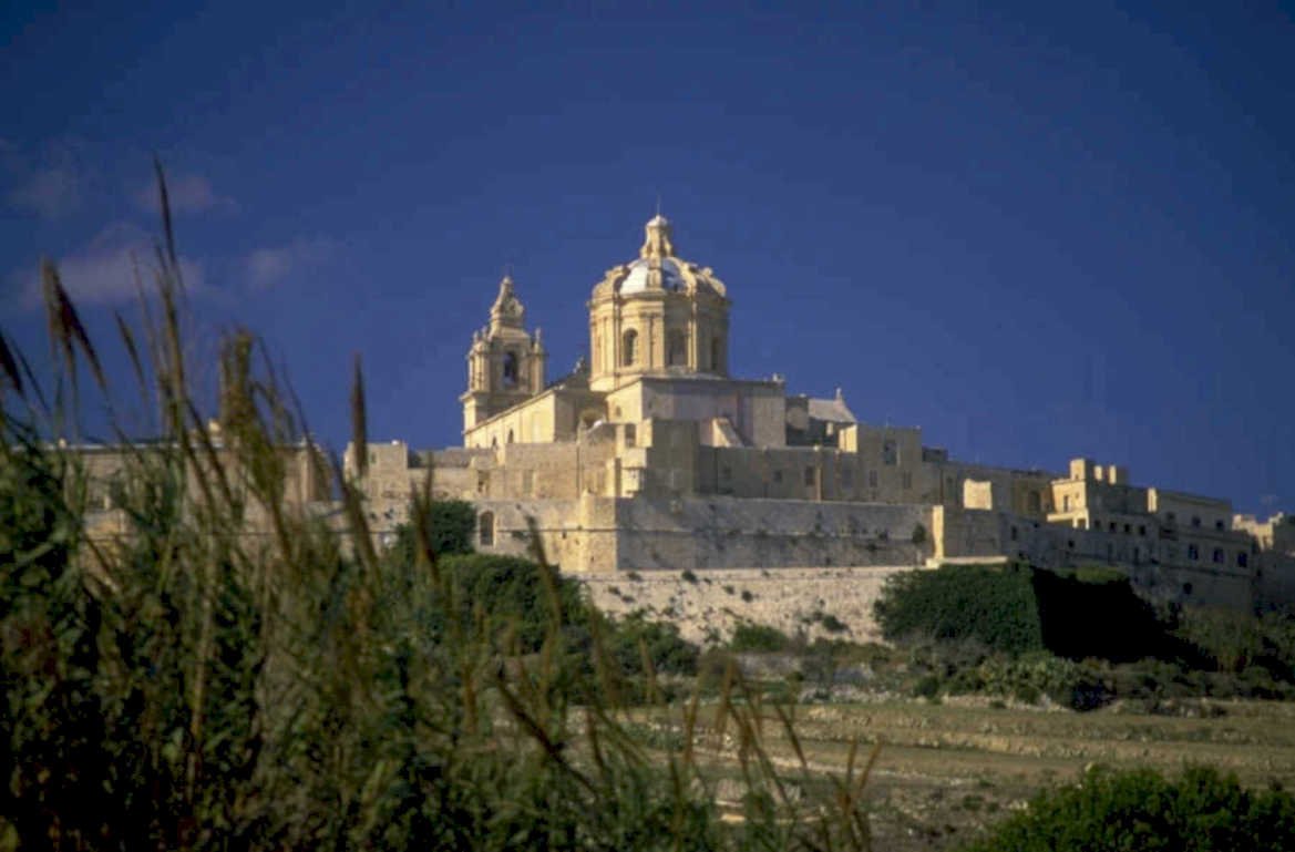 mdina cathedral malta 1980s 1990s A4 Photo Print