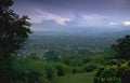 medellin cityscape twilight Vintage A4 Photo Print