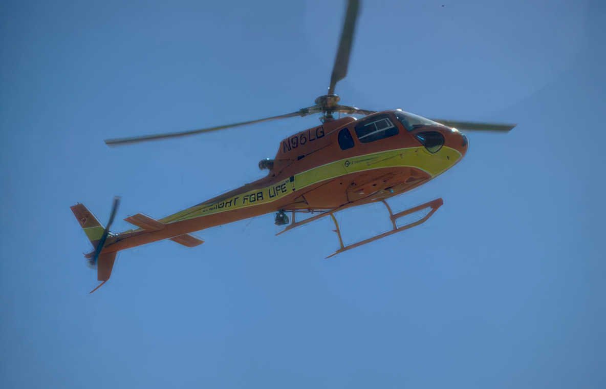 medevac helicopter n95lg Vintage A4 Photo Print