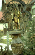 medieval saint fountain Vintage A4 Photo Print