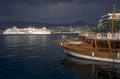mediterranean harbor boats 1980s 1990s A4 Photo Print
