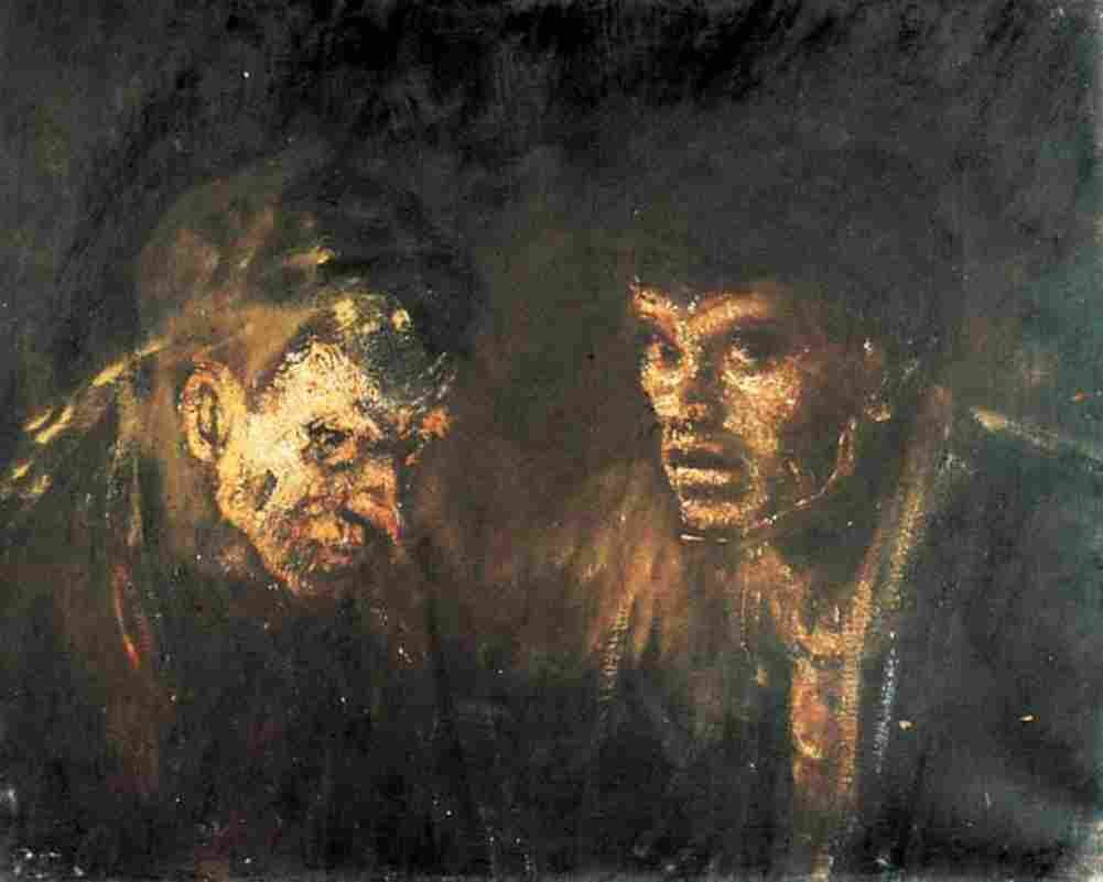 medn Old and Young Drifters Art A4 Photo Print