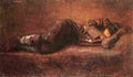 medn Reclining Soldier Art A4 Photo Print