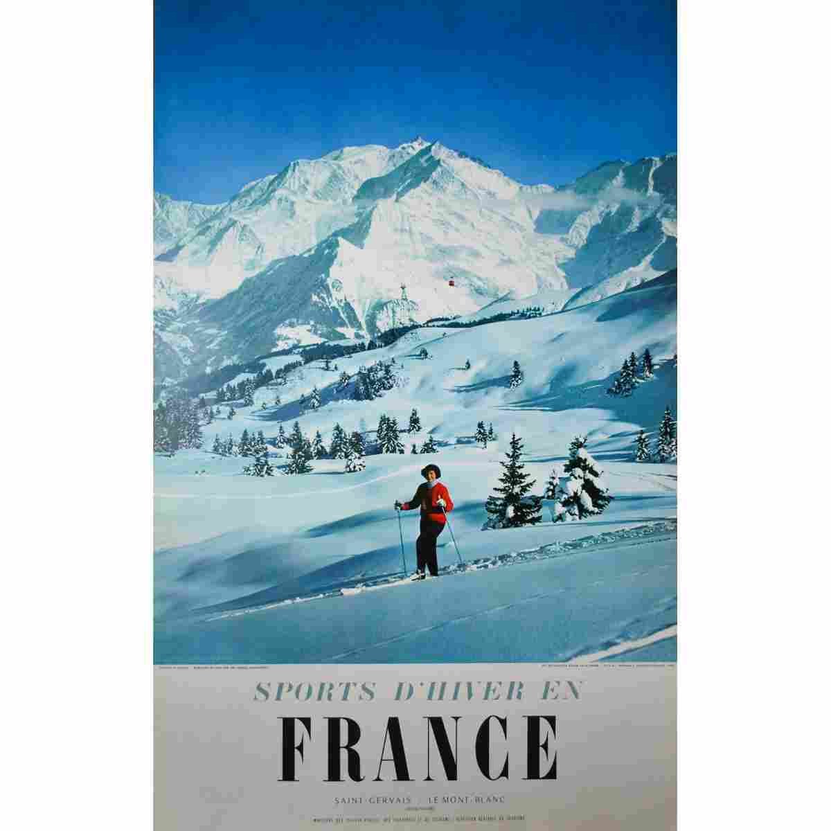 megeve doumic 1967 4 Advert A4 Photo Print