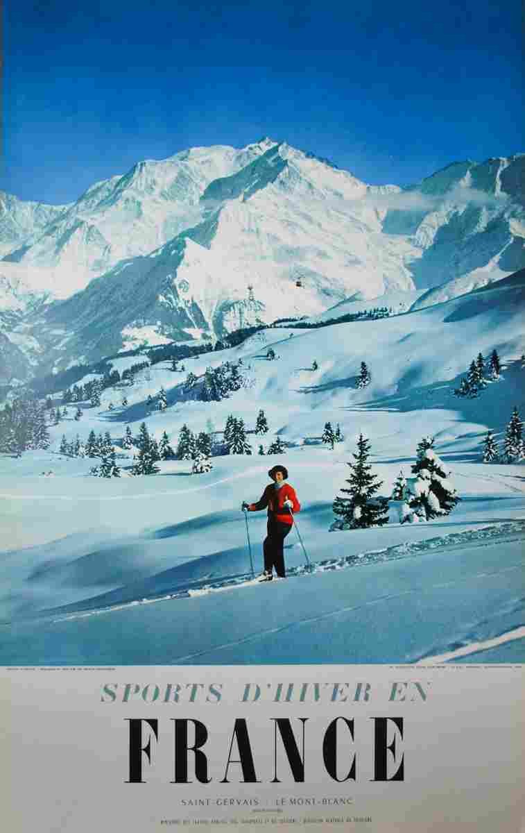 megeve doumic 1967 6 Advert A4 Photo Print
