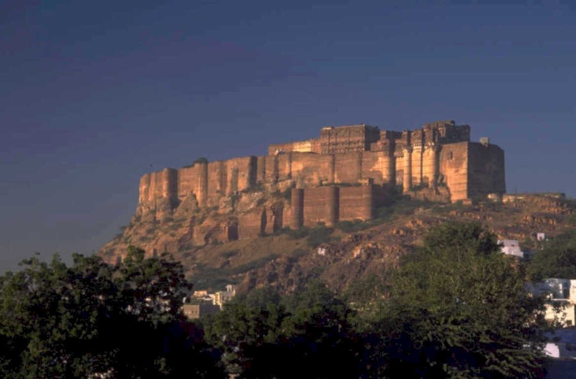 mehrangarh sunset fort 1980s 1990s A4 Photo Print