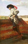 meissonier on a terrace Art A4 Photo Print