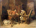 meissonier the chess game Art A4 Photo Print