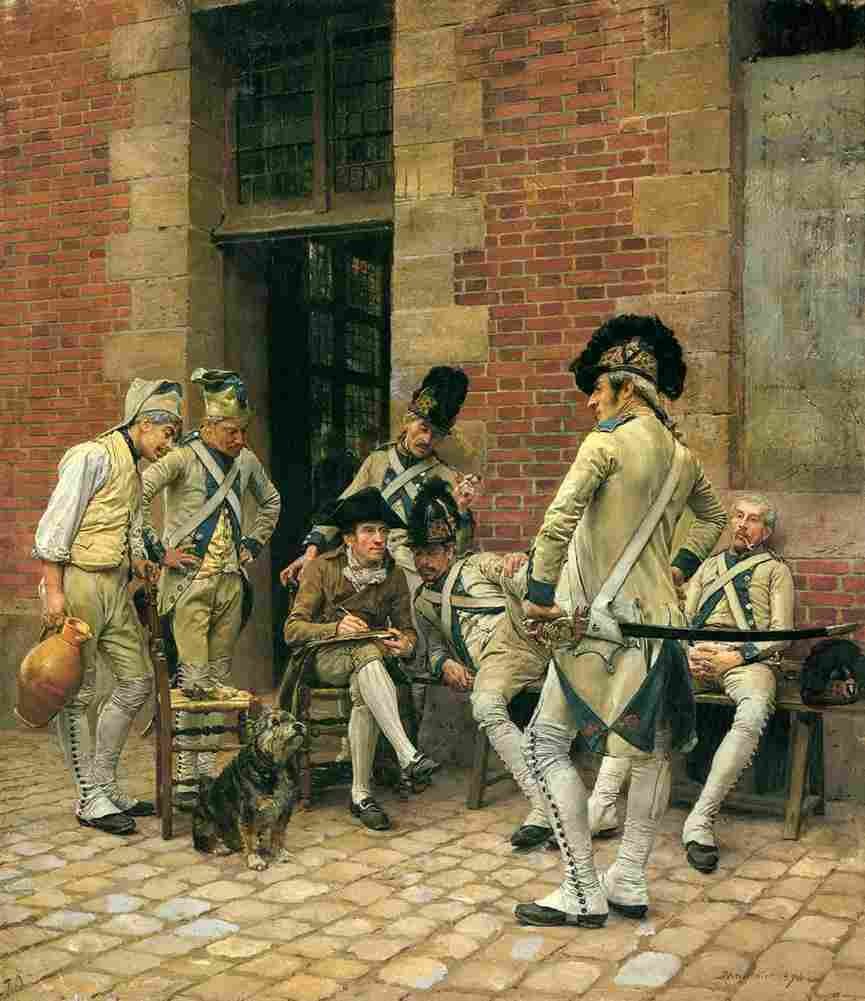 meissonier the portrait of a sergeant Art A4 Photo Print