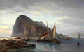 melb Shipping off Gibraltar main Art A4 Photo Print
