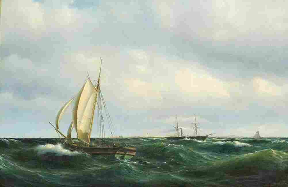melb Stormy Afternoon in Skagerak Art A4 Photo Print