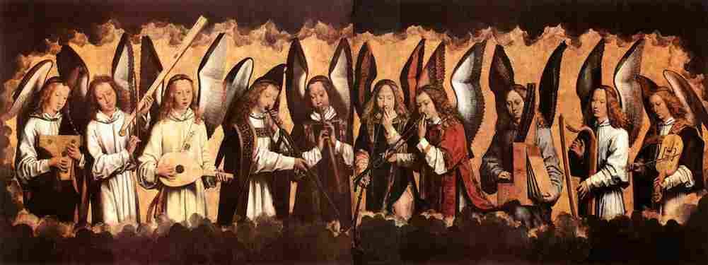 memling angel musicians Art A4 Photo Print