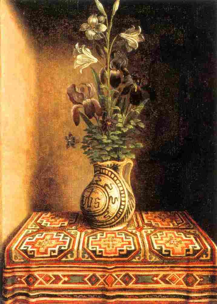 memling flower still life Art A4 Photo Print