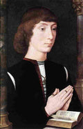 memling young man at prayer Art A4 Photo Print