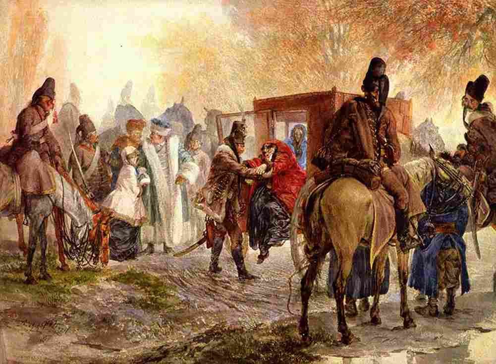 men Hussars Bring to a Polish Family main Art A4 Photo Print