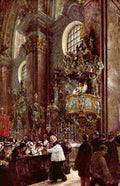 men Pulpit Preaching in the Church of Innsbruck Art A4 Photo Print