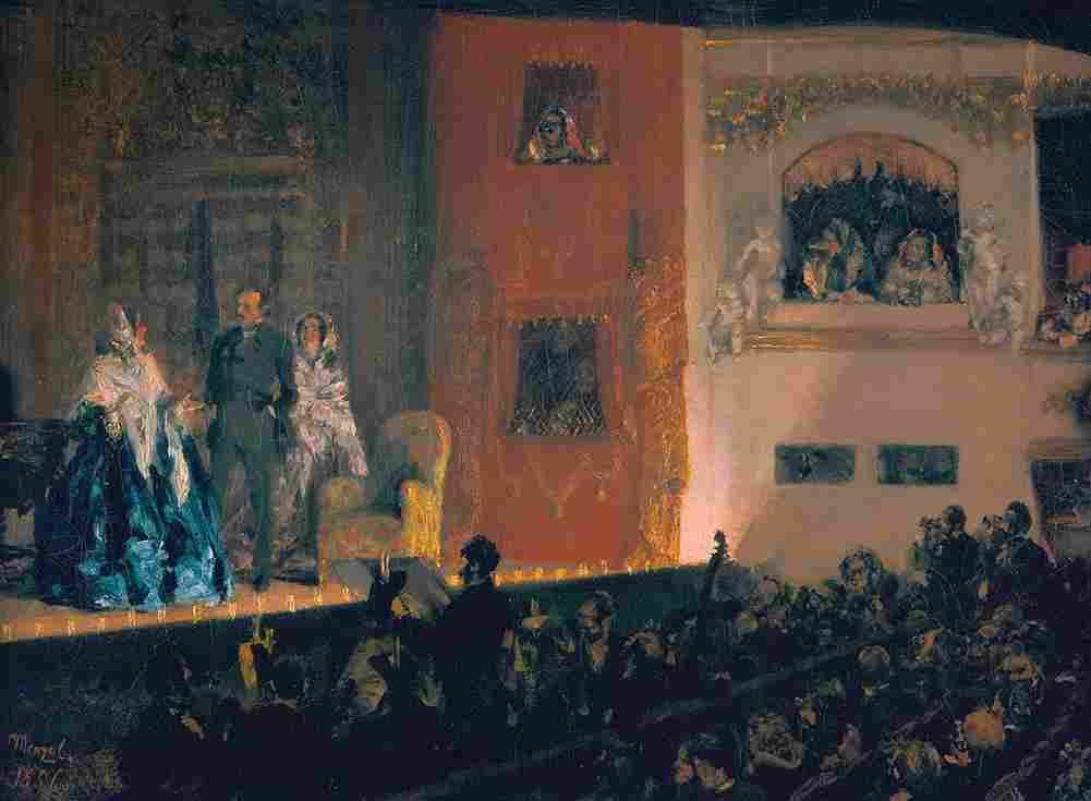 men The Theatre du Gymnase Art A4 Photo Print