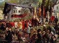 men corpus christi pocession in hofgastein Art A4 Photo Print