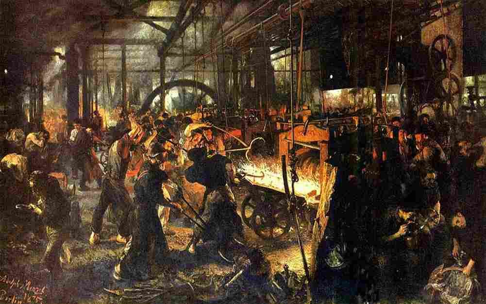 men iron roling mill Art A4 Photo Print