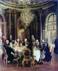 men round table Art A4 Photo Print