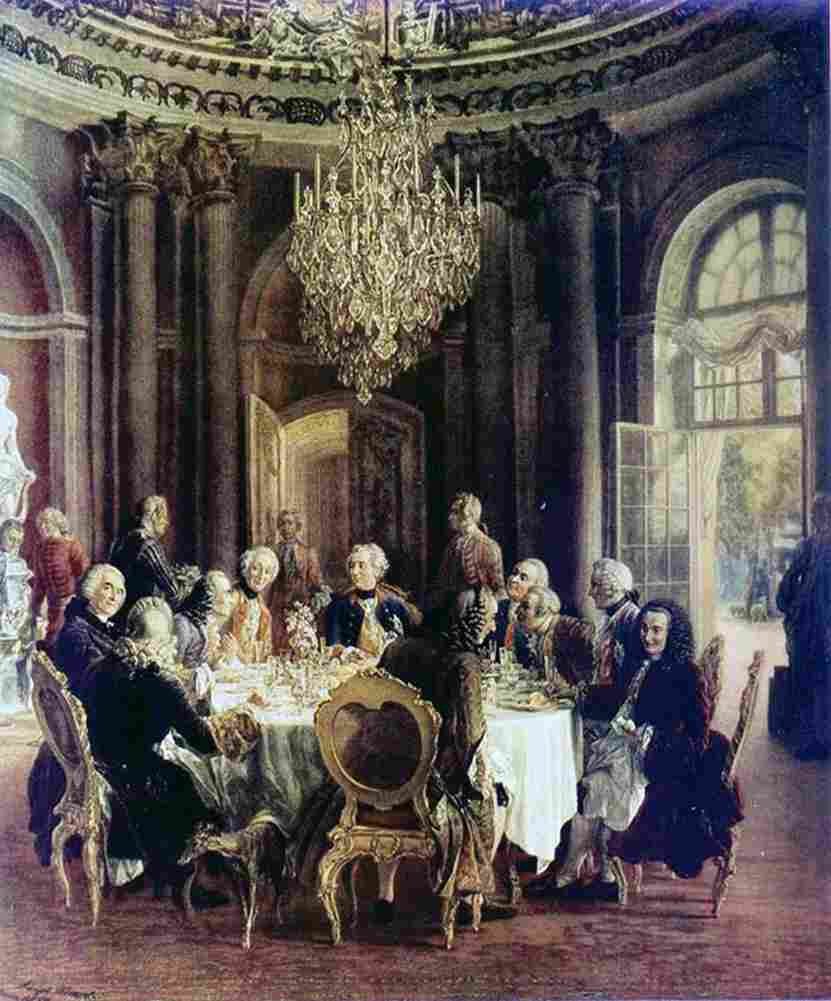 men round table Art A4 Photo Print