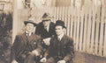 men suits fence Vintage world war A4 Photo Print