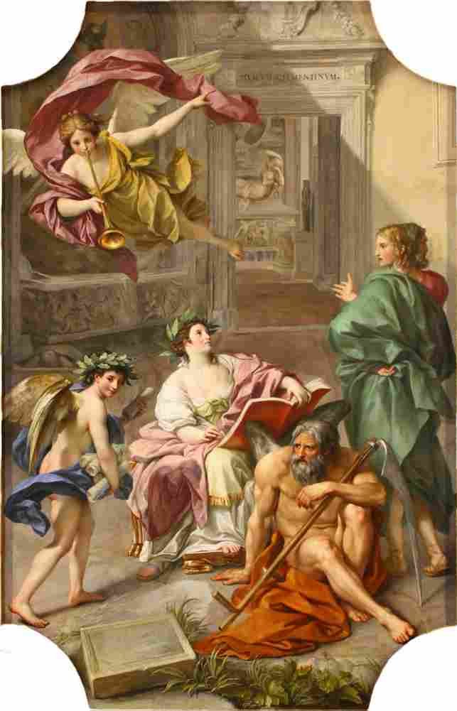 mengs the triumph of history over time Art A4 Photo Print