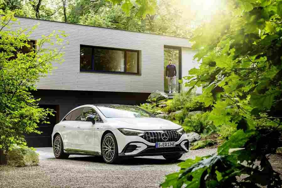 mercedes amg eqe 2022 7238 64 Car A4 Photo Print