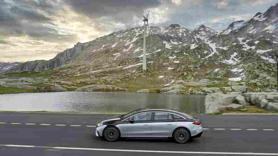 mercedes benz eqs 2021 7145 34 Car A4 Photo Print