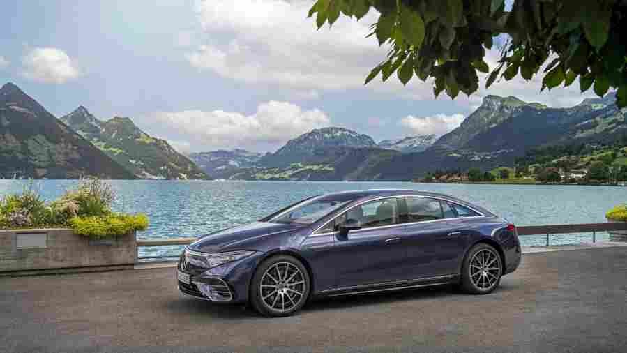mercedes benz eqs 2021 7145 42 Car A4 Photo Print