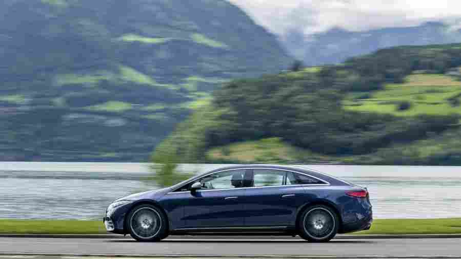 mercedes benz eqs 2021 7145 45 Car A4 Photo Print