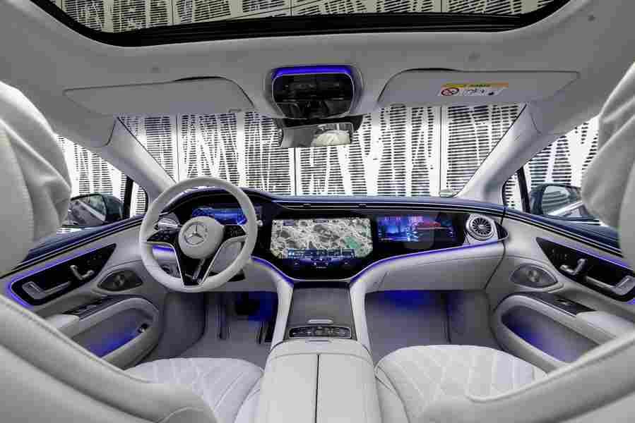 mercedes benz eqs 2021 7145 72 Car A4 Photo Print