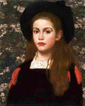 merritt Portrait of a Girl Art A4 Photo Print