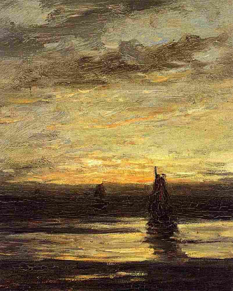 mes Fishing Boats At Dusk Art A4 Photo Print