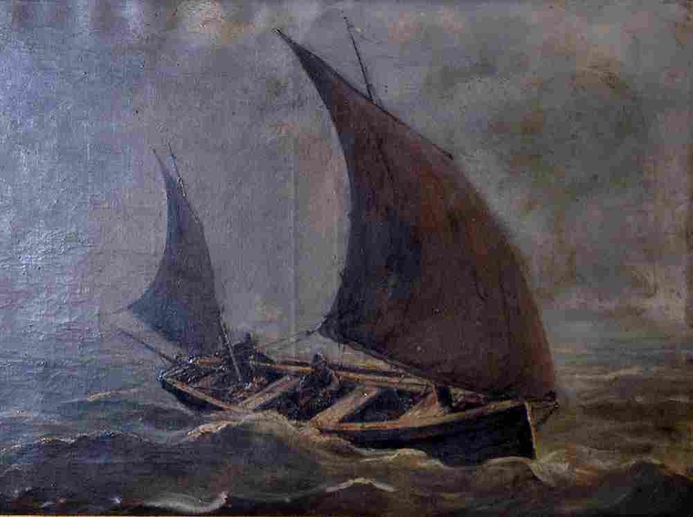 mes Seascape with Smack Art A4 Photo Print