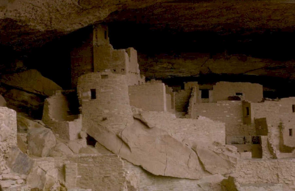 mesa verde cliff 1980s 1990s A4 Photo Print