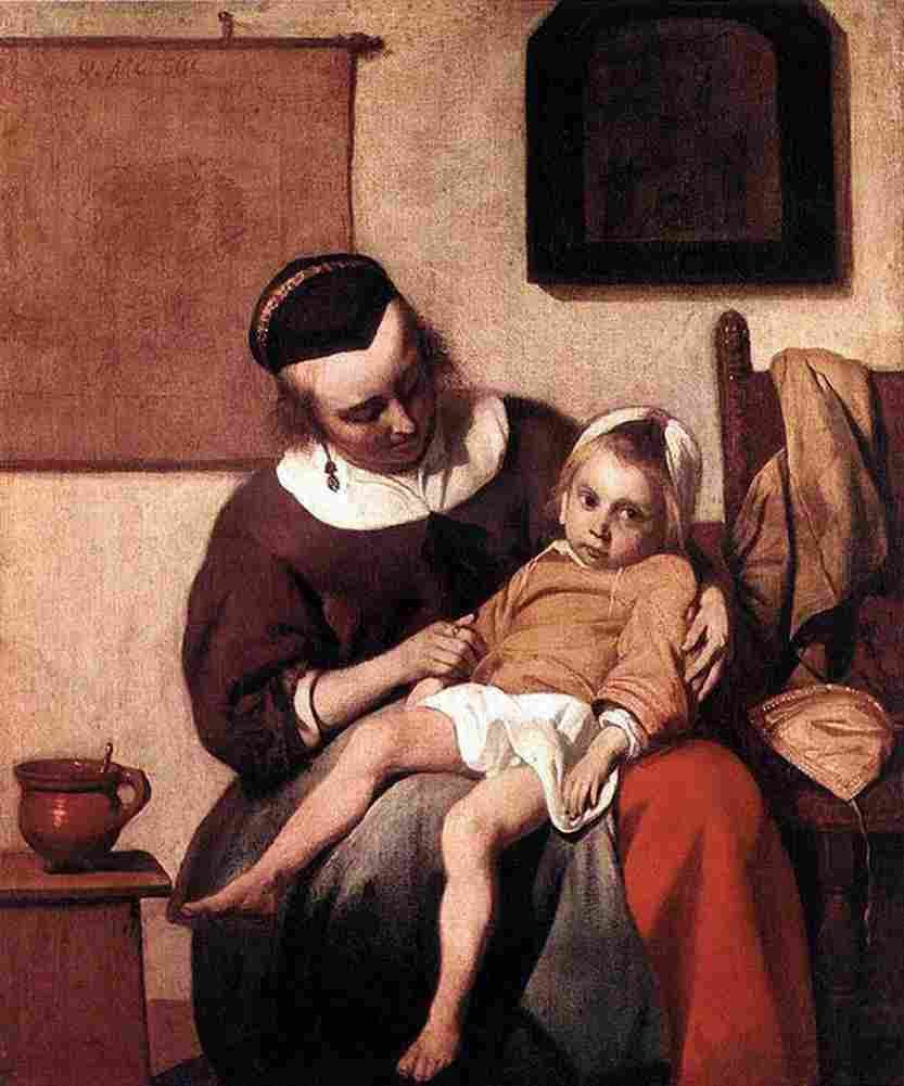 met The Sick Child Art A4 Photo Print