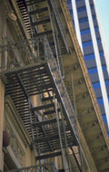 metal ladder facade 1980s 1990s A4 Photo Print