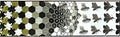 metamorphosis ii excerpt 3 mc escher 1939 A4 Photo Print