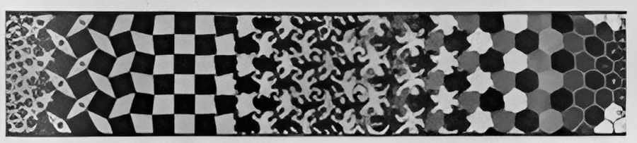 metamorphosis iii excerpt 2 mc escher 1968 A4 Photo Print