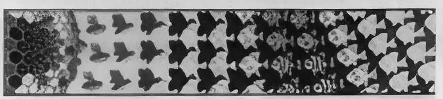 metamorphosis iii excerpt 3 mc escher 1968 A4 Photo Print