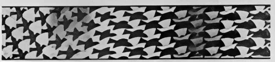 metamorphosis iii excerpt 4 mc escher 1968 A4 Photo Print