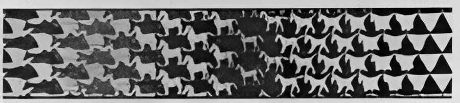 metamorphosis iii excerpt 5 mc escher 1968 A4 Photo Print
