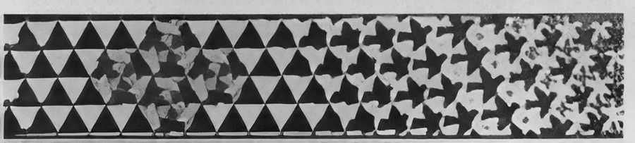 metamorphosis iii excerpt 6 mc escher 1968 A4 Photo Print