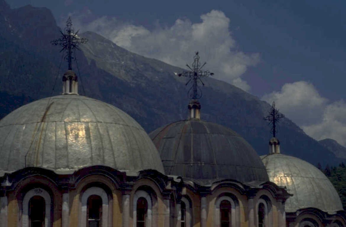 meteora churches domes 1980s 1990s A4 Photo Print