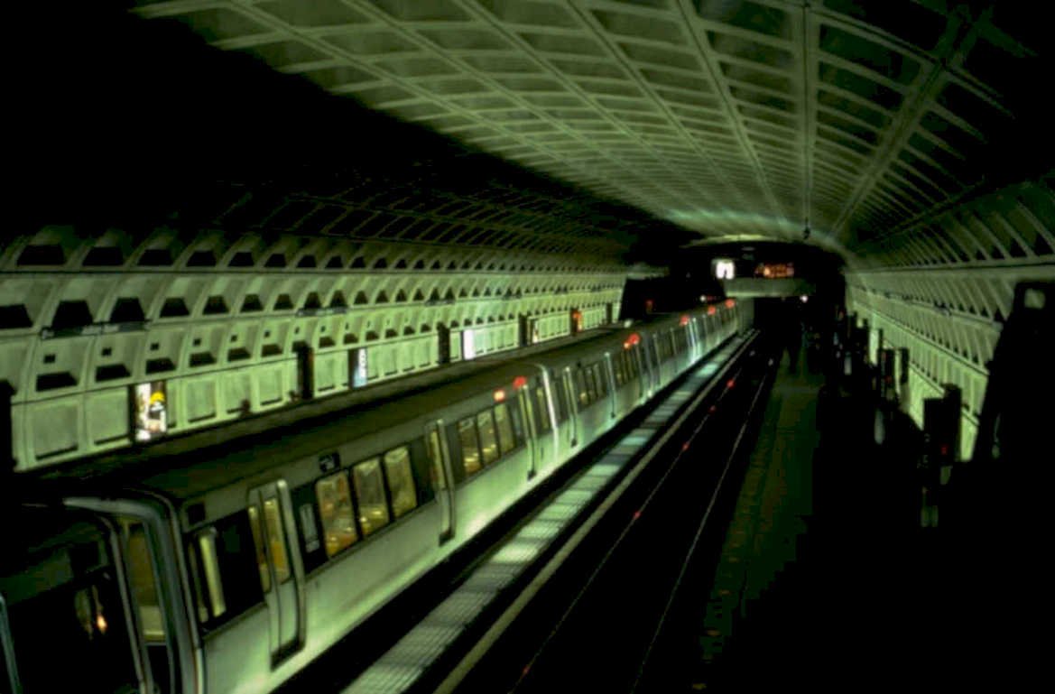 metro station train 1980s 1990s A4 Photo Print